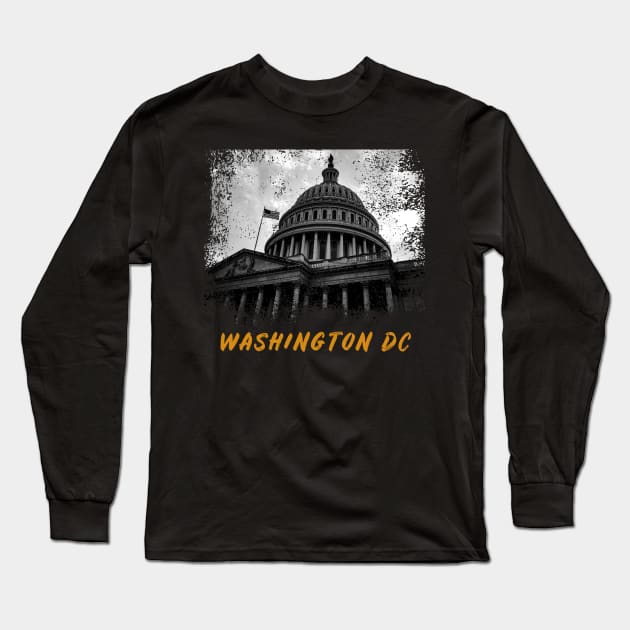 WASHINGTON DC Long Sleeve T-Shirt by PARKER72